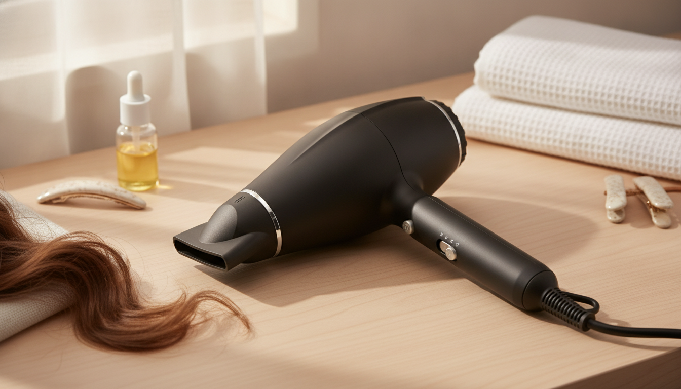 2200W Ionic Hair Dryer: Fast Drying, Adjustable Heat