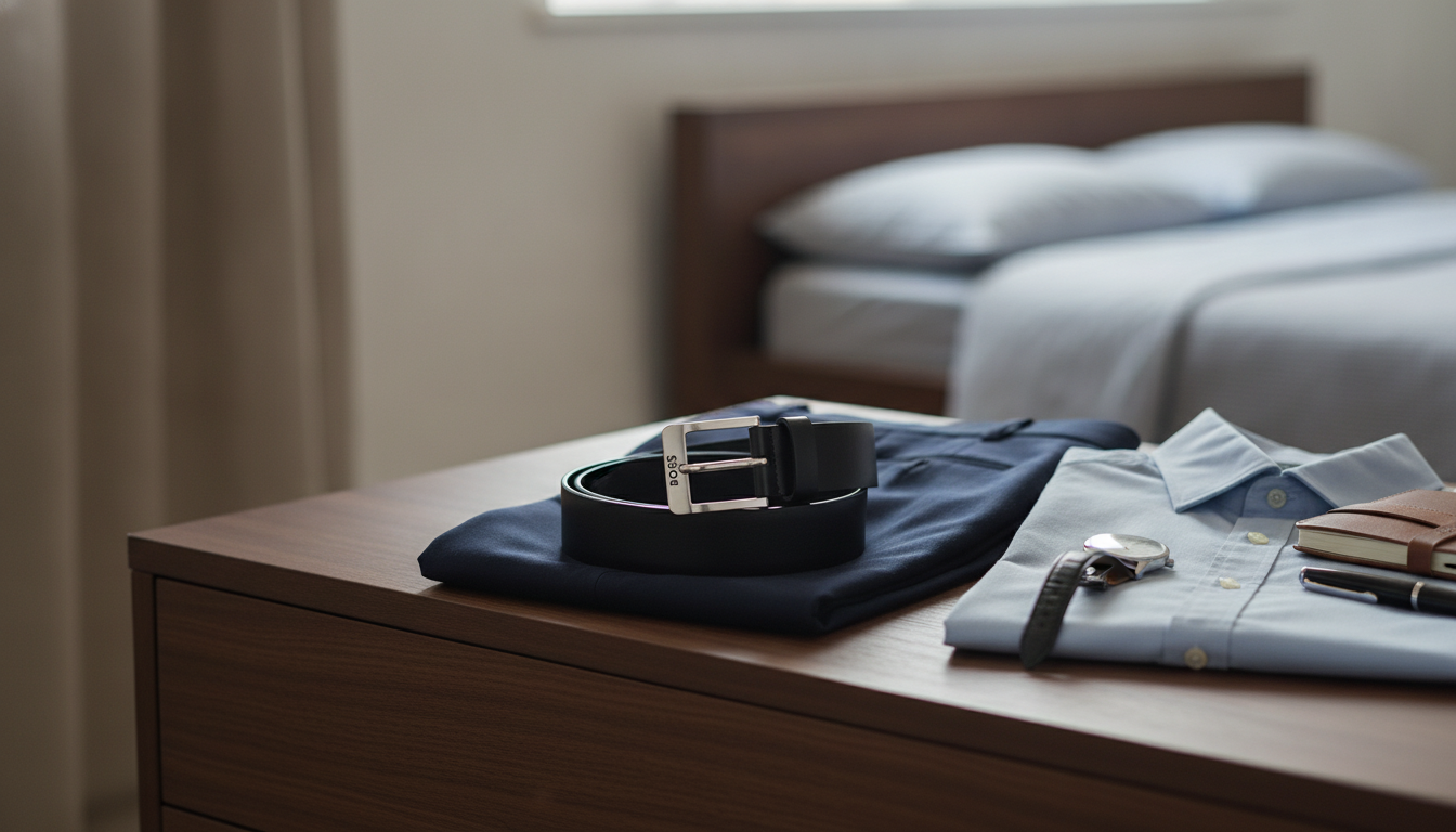 Boss Men’s Black Leather Belt: Sizing, Style & Care