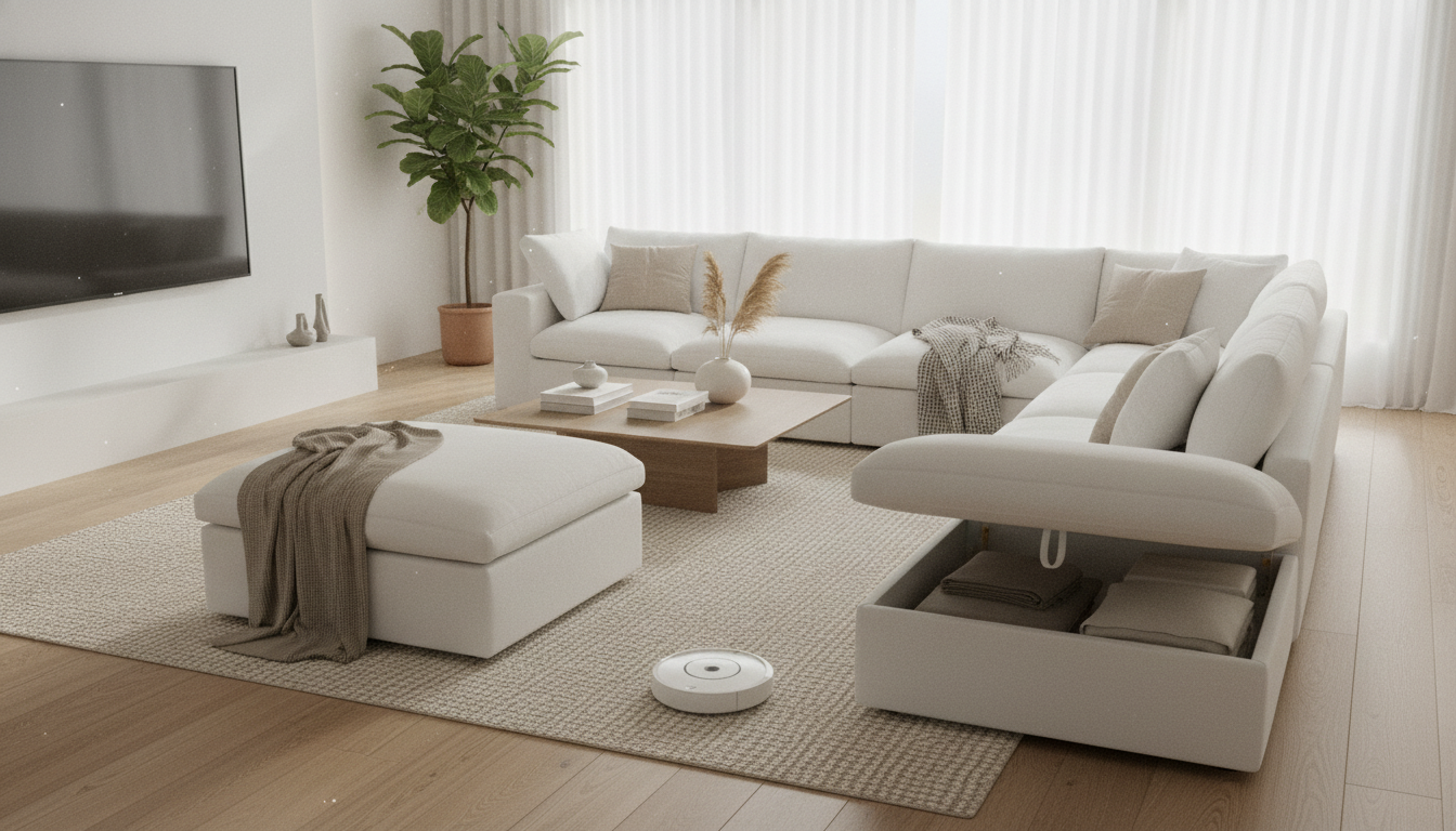 Cloud Modular Sectional: Deep Seats + Hidden Storage