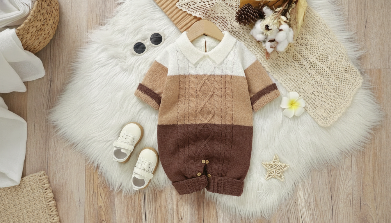 Cozy Striped Newborn Romper for Soft Everyday Comfort