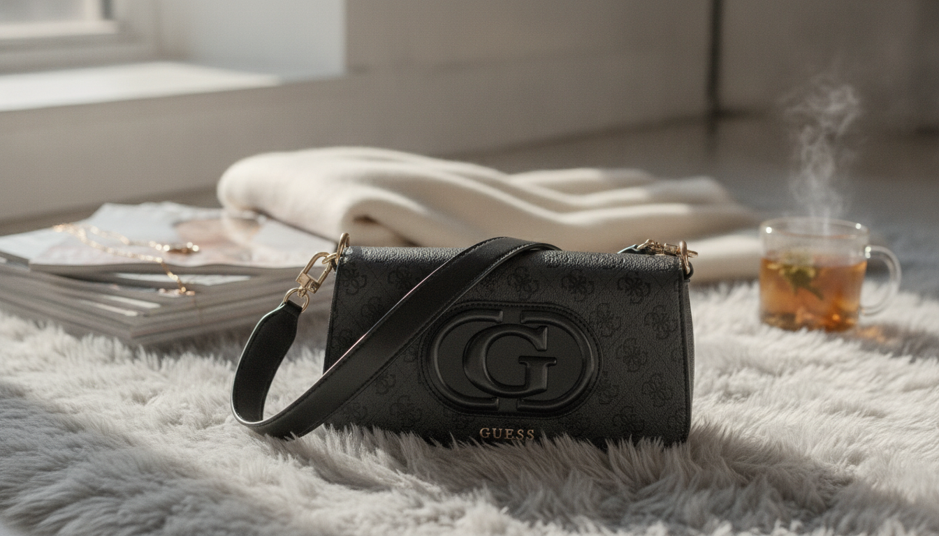 Guess Women’s Black Shoulder Bag: Classic Day-to-Night