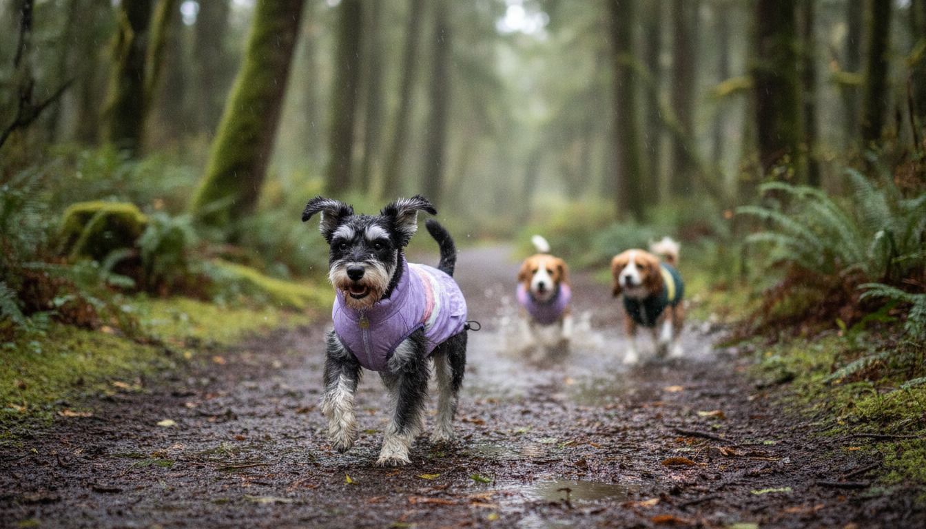 Lightweight Waterproof Dog Coat for Small & Medium Dogs