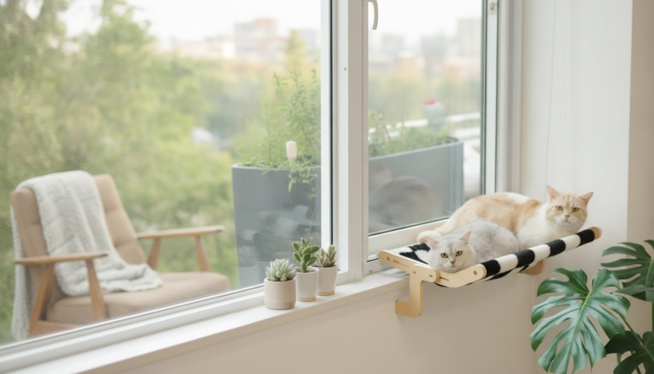MewooFun Cat Lounge Window Perch: Safe Sunny Lounging
