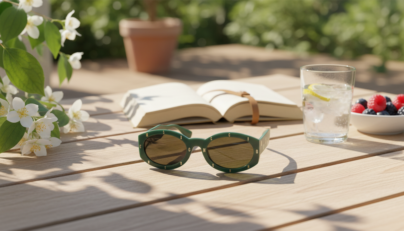 Moschino Green Acetate Sunglasses: 100% UV Guide