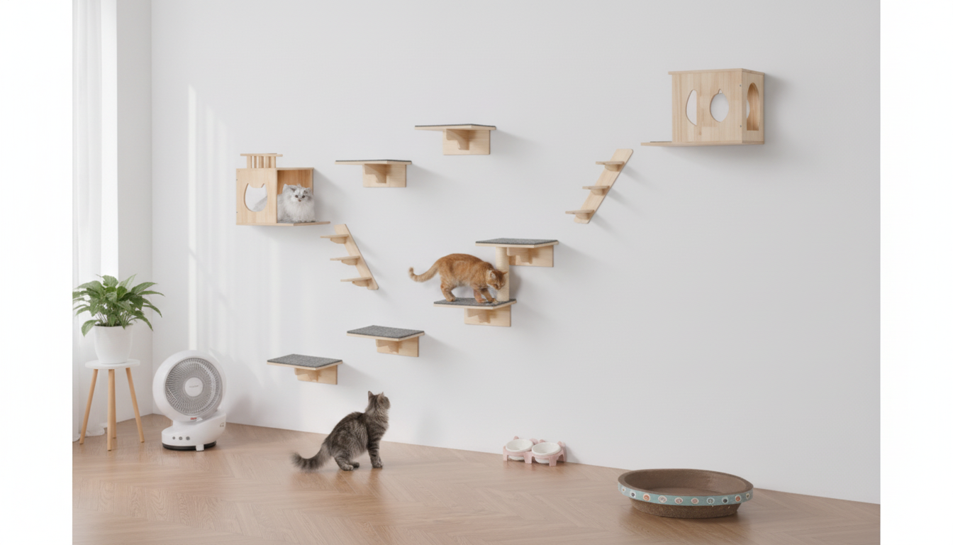 Wall-Mounted Cat Shelves: Safe Vertical Paths & Lounging