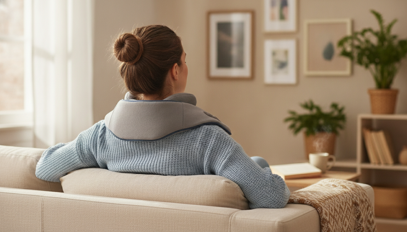 Cordless Kneading Shawl: Neck & Shoulder Relief + Heat