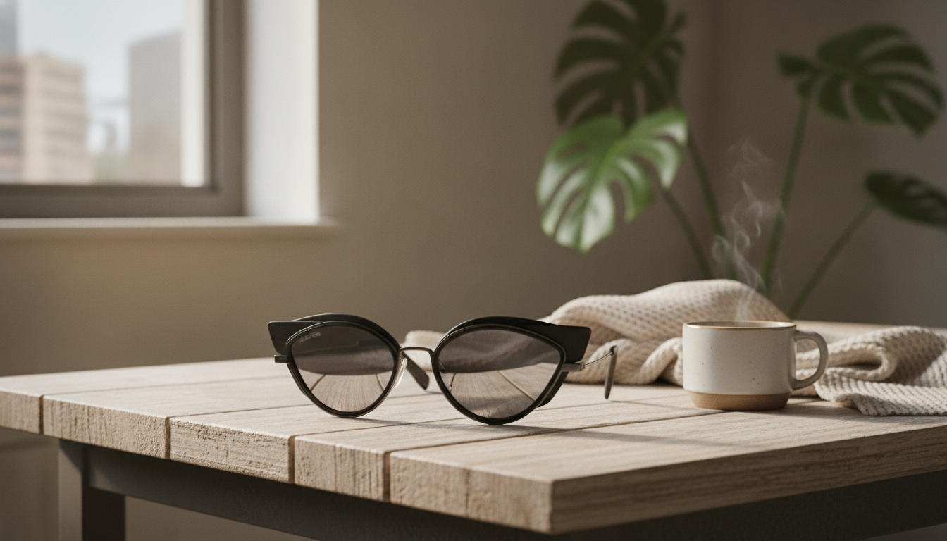Dsquared² Black Cat-Eye Sunglasses with Silver Mirror