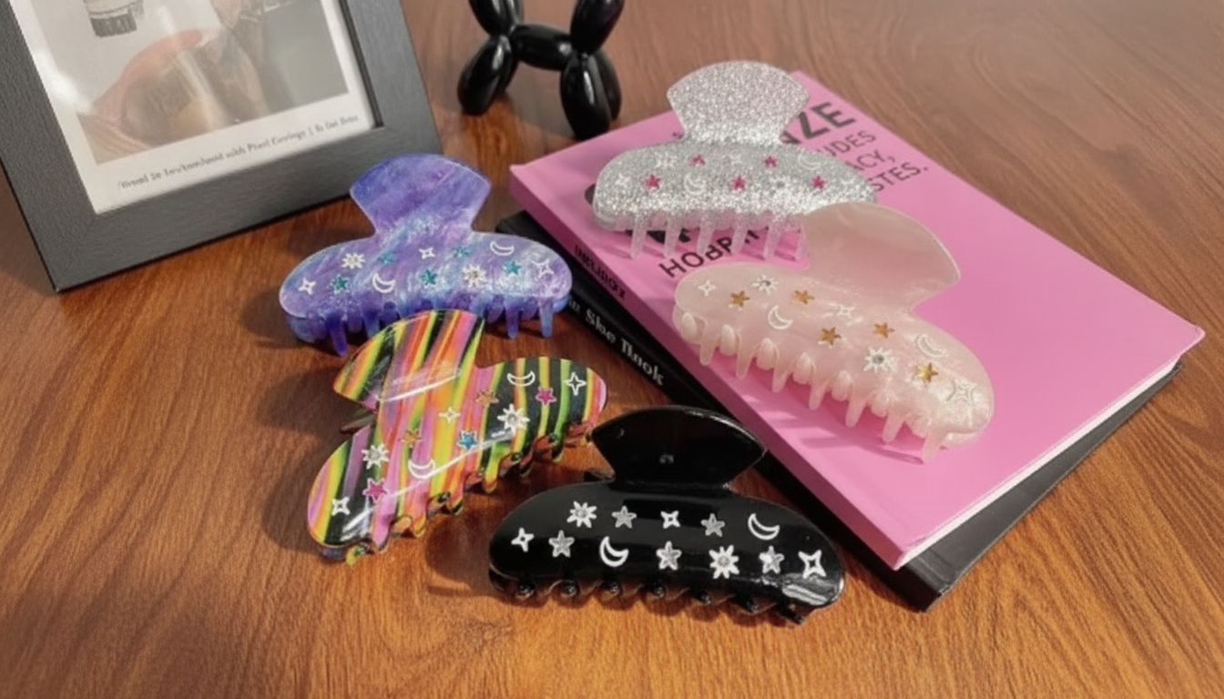 Star & Moon Hair Claw: Sparkly, Secure 1-Minute Styles