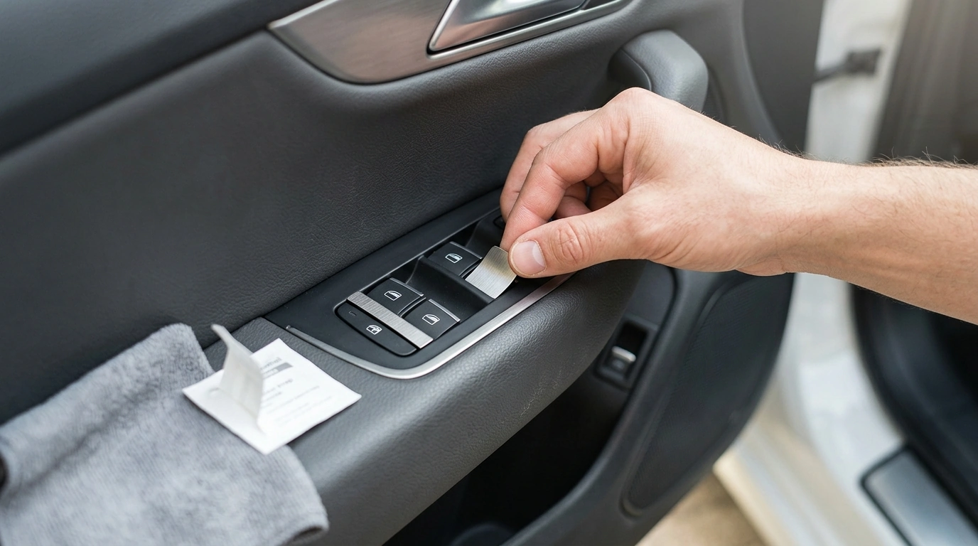 Mazda Window Switch Refresh: Metal Button Stickers