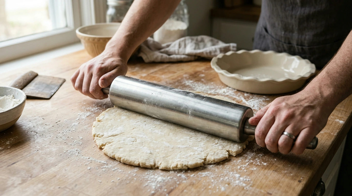 Non-Stick Stainless Steel Rolling Pin Set: Smooth Results