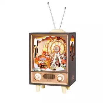 Ferris Wheel Music Box with Lights: Cozy Carnival Charm