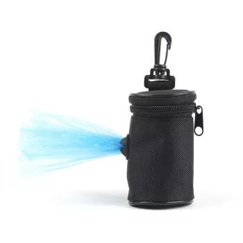 Zipper & Clip Dog Poop Bag Holder for Easy Walks