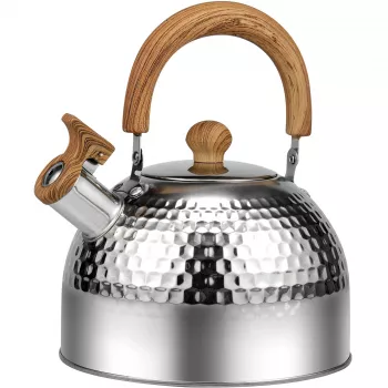 2L Stainless Whistling Kettle: Rustproof, All Stoves
